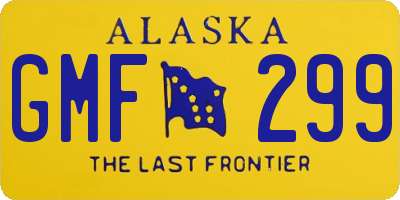 AK license plate GMF299