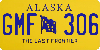 AK license plate GMF306