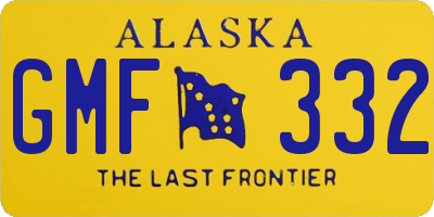 AK license plate GMF332