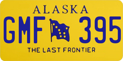 AK license plate GMF395