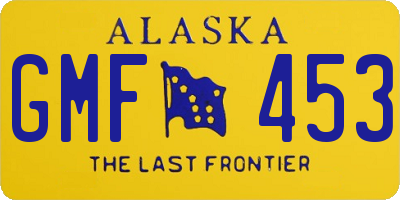AK license plate GMF453