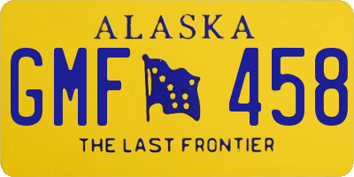 AK license plate GMF458