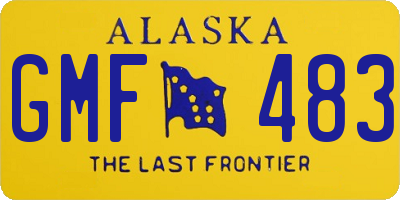 AK license plate GMF483
