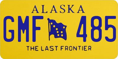 AK license plate GMF485