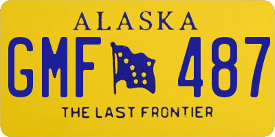 AK license plate GMF487