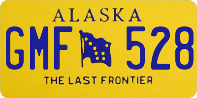 AK license plate GMF528