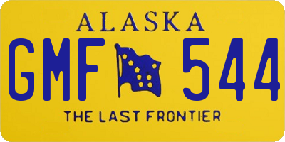 AK license plate GMF544
