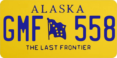 AK license plate GMF558