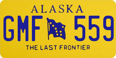 AK license plate GMF559