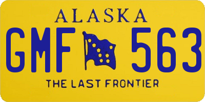 AK license plate GMF563