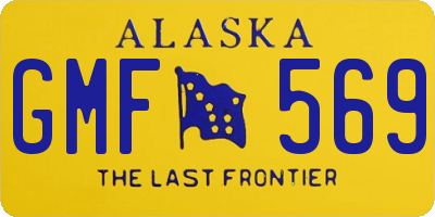 AK license plate GMF569