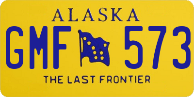 AK license plate GMF573