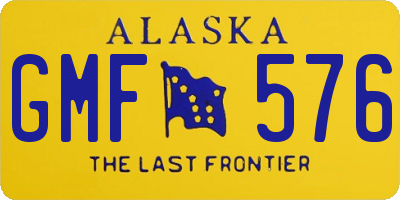 AK license plate GMF576