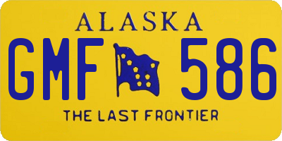 AK license plate GMF586