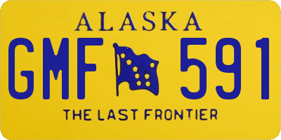 AK license plate GMF591