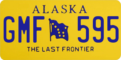 AK license plate GMF595