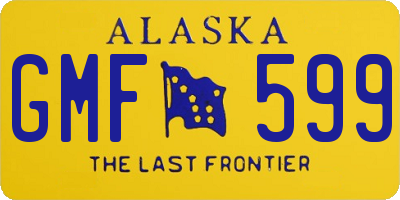 AK license plate GMF599