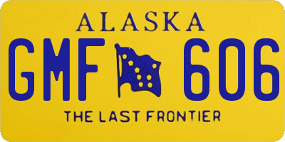 AK license plate GMF606