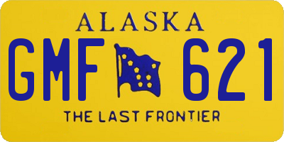 AK license plate GMF621