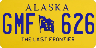 AK license plate GMF626