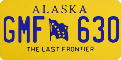 AK license plate GMF630