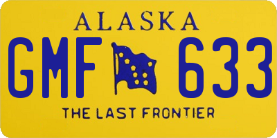 AK license plate GMF633