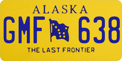 AK license plate GMF638
