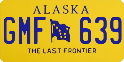 AK license plate GMF639