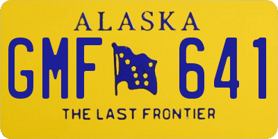 AK license plate GMF641