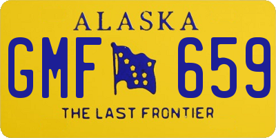 AK license plate GMF659