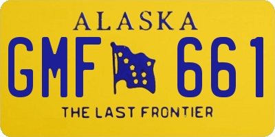 AK license plate GMF661