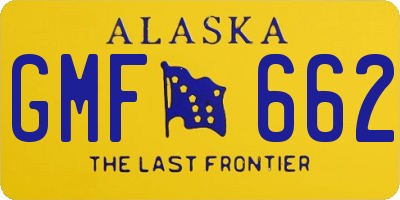 AK license plate GMF662