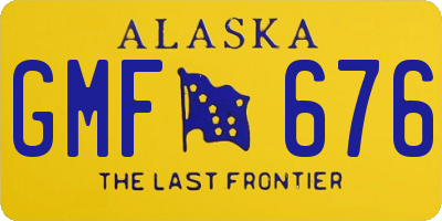 AK license plate GMF676