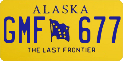 AK license plate GMF677
