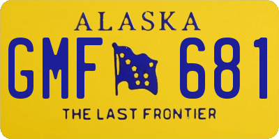 AK license plate GMF681