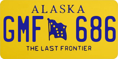 AK license plate GMF686
