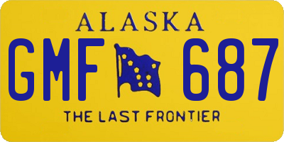AK license plate GMF687