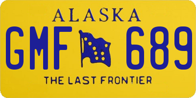 AK license plate GMF689
