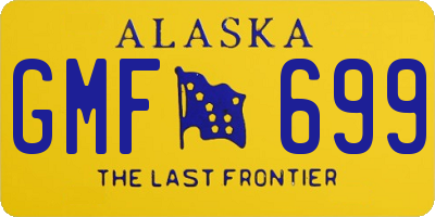AK license plate GMF699