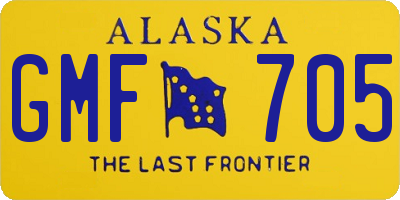 AK license plate GMF705