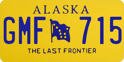 AK license plate GMF715