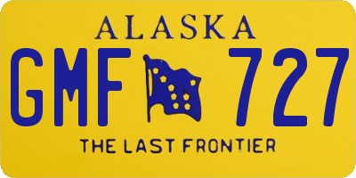 AK license plate GMF727