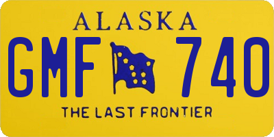 AK license plate GMF740