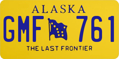 AK license plate GMF761
