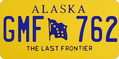 AK license plate GMF762