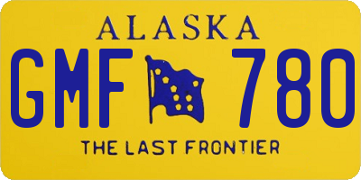 AK license plate GMF780