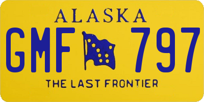 AK license plate GMF797
