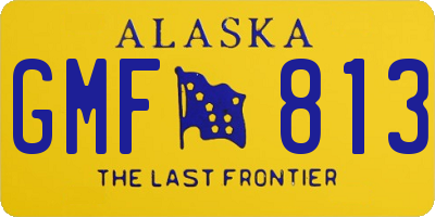 AK license plate GMF813