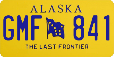 AK license plate GMF841