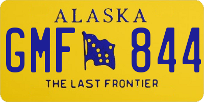 AK license plate GMF844